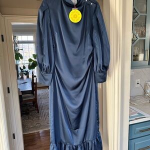 Alden Adair Long Sleeve Midnight Navy Dress